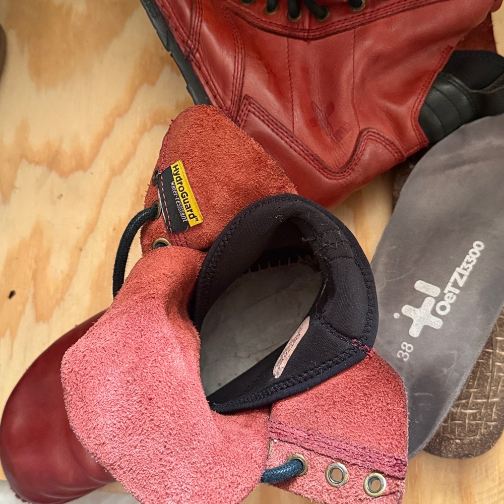 OTZ OTZ1 Leather Boots 3911Vβ Burnt Henna Red EU 38,USmen5/woman 7.5/8,24.3sm - Picture 10 of 11